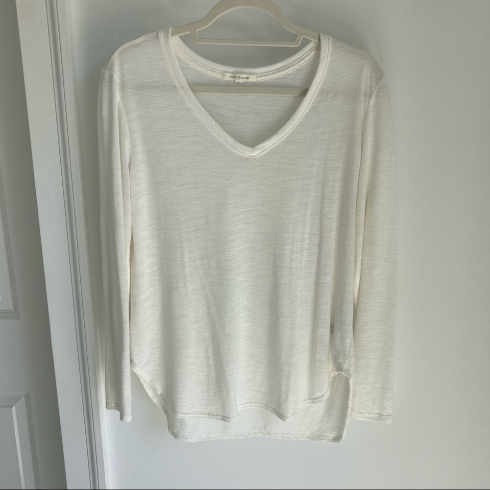 Anthropologie Pure + Good White Tee